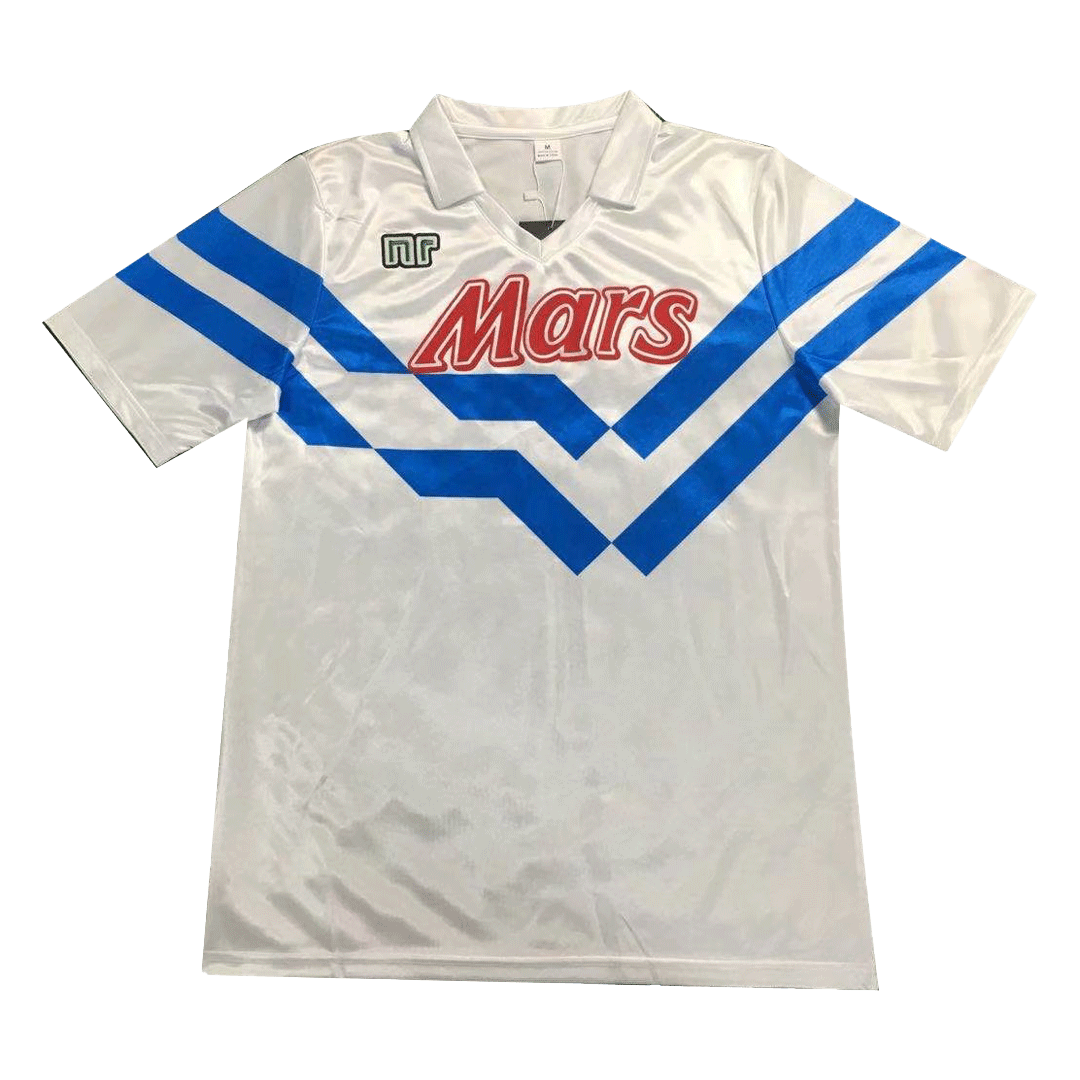 Camiseta retro de fútbol visitante del Napoli 1988/89