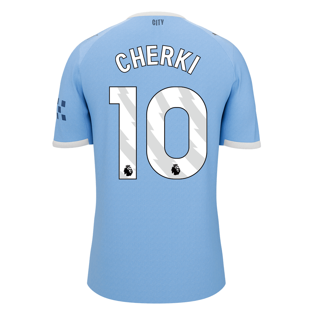 Camiseta de fútbol local CHERKI #10 del Manchester City 2025/26