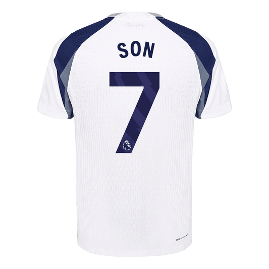 Camiseta de fútbol local del Tottenham Hotspur SON #7 2025/26, auténtica, blanca