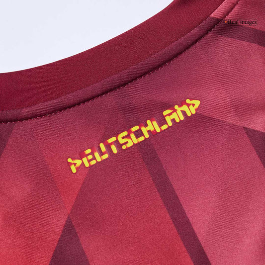 Camiseta de fútbol visitante de Alemania 2025 para hombre, roja - Eurocopa femenina