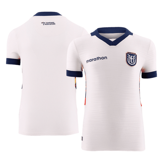 Camiseta de Ecuador (tercera equipación) para el Mundial 2026, color blanco.