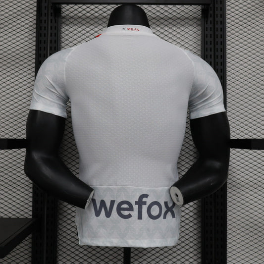 Equipación visitante del AC Milan, versión jugador, temporada 2023/2024