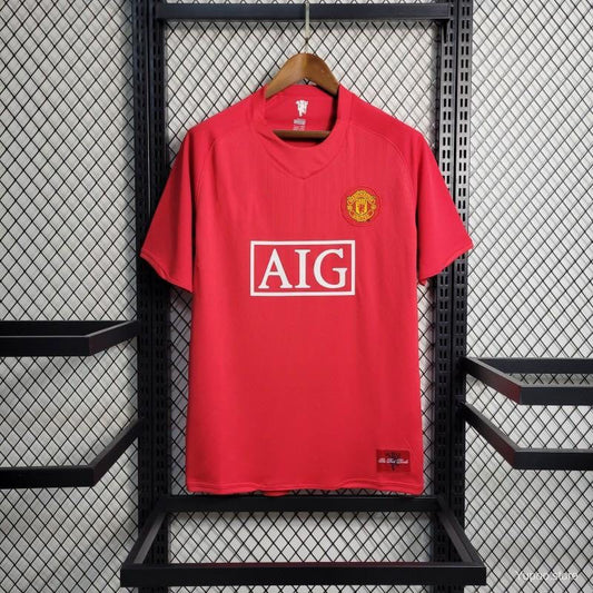 Camiseta retro de local del Manchester United 2007-2008