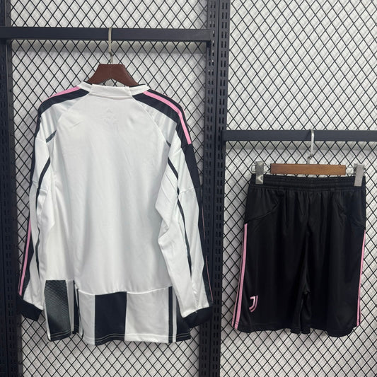 Camiseta local de la Juventus, adulto, manga larga, tallas 25/26