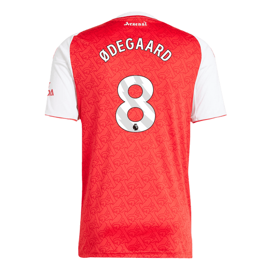 Camiseta de fútbol local del Arsenal n.° 8 2025/26, roja