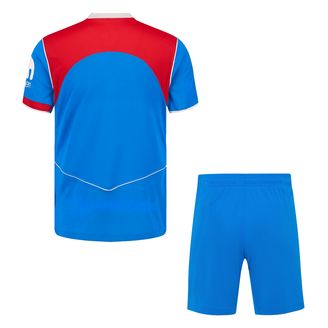 Kit de fútbol de visitante del Atlético de Madrid (Kit y pantalón corto) 2025/26