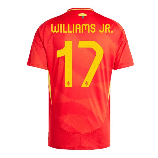 Camiseta local de fútbol de España #17 de Williams Jr. para la Eurocopa 2024