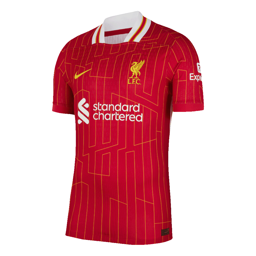 Camiseta de fútbol local auténtica del Liverpool, roja - CAMPEONES 24/25