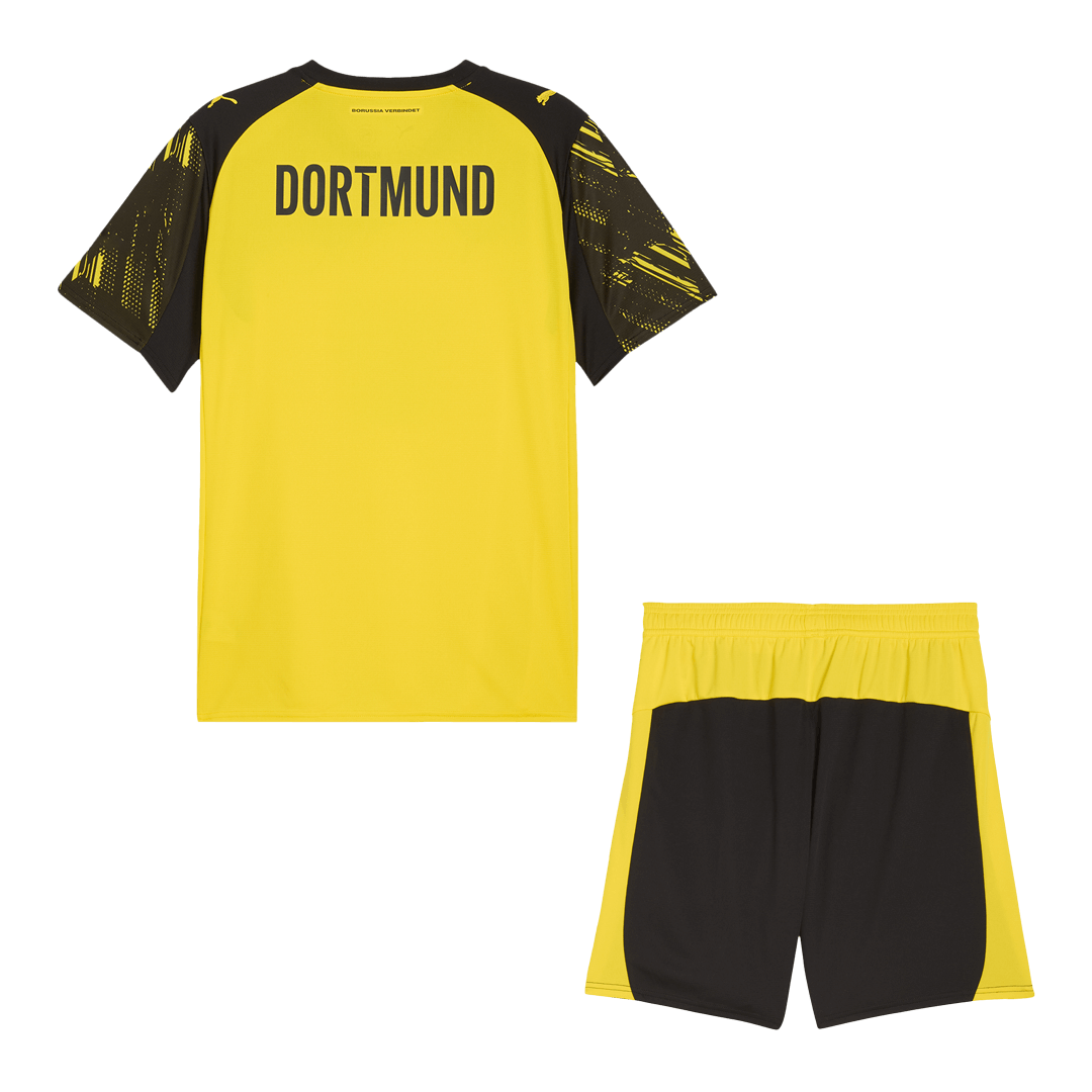 Kit de fútbol local del Borussia Dortmund (Kit y pantalón corto) 2025/26, amarilla