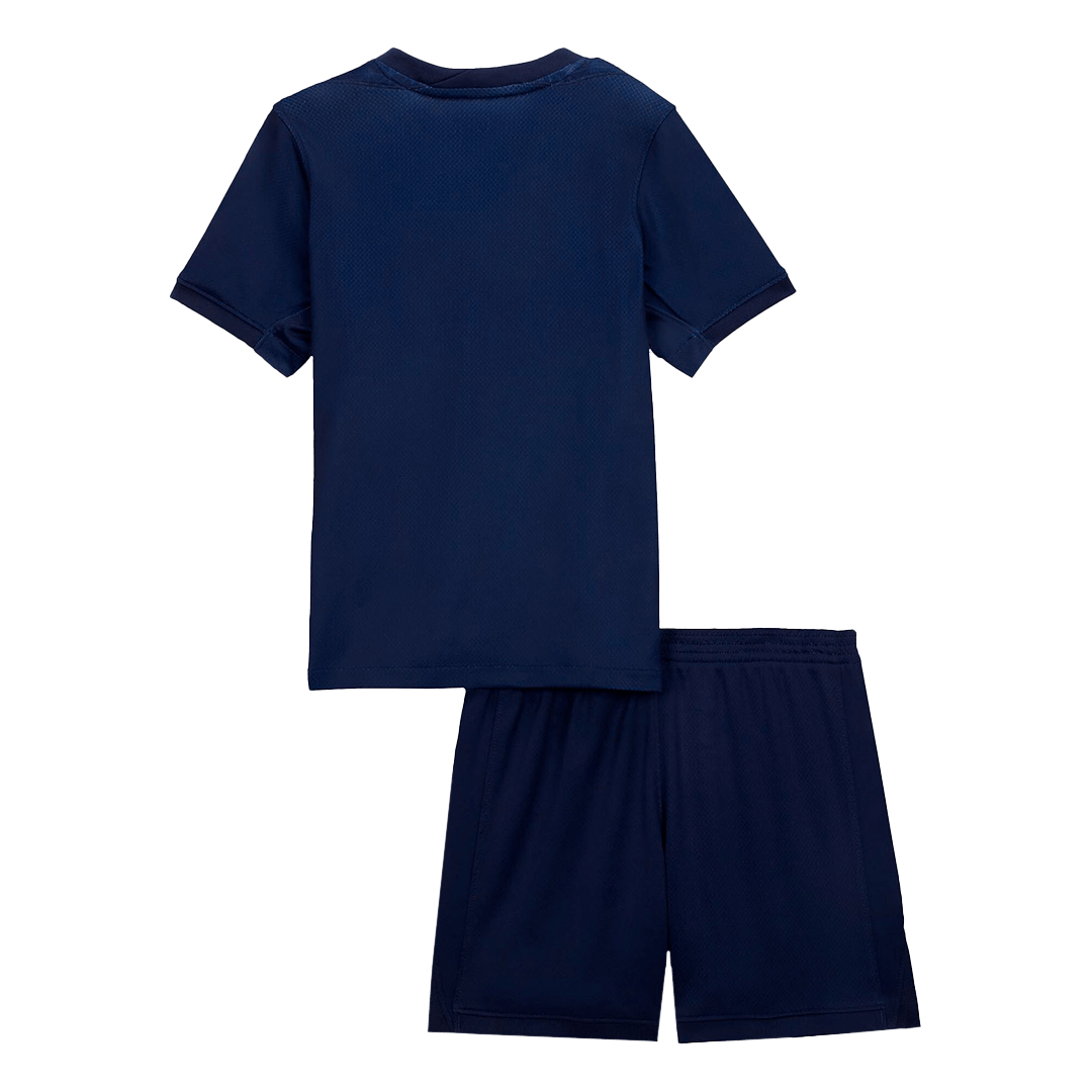 Kit de fútbol local del PSG para niños (Kit y pantalón corto) 2025/26, azul marino