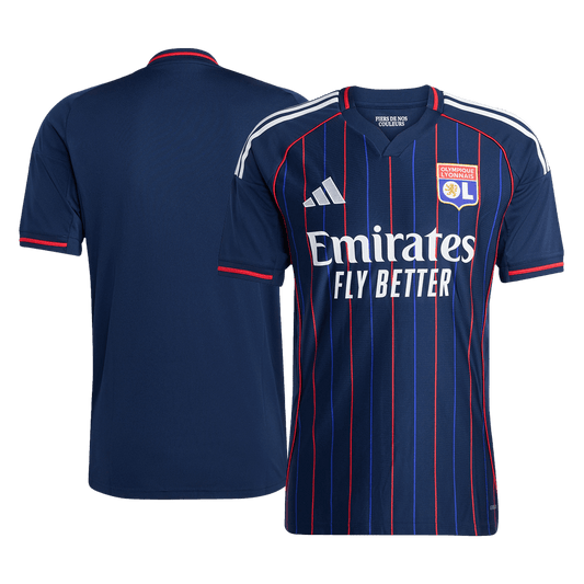 Camiseta de Futbol Olympique Lyonnais Segunda Equipación 25/26 Azul Marino