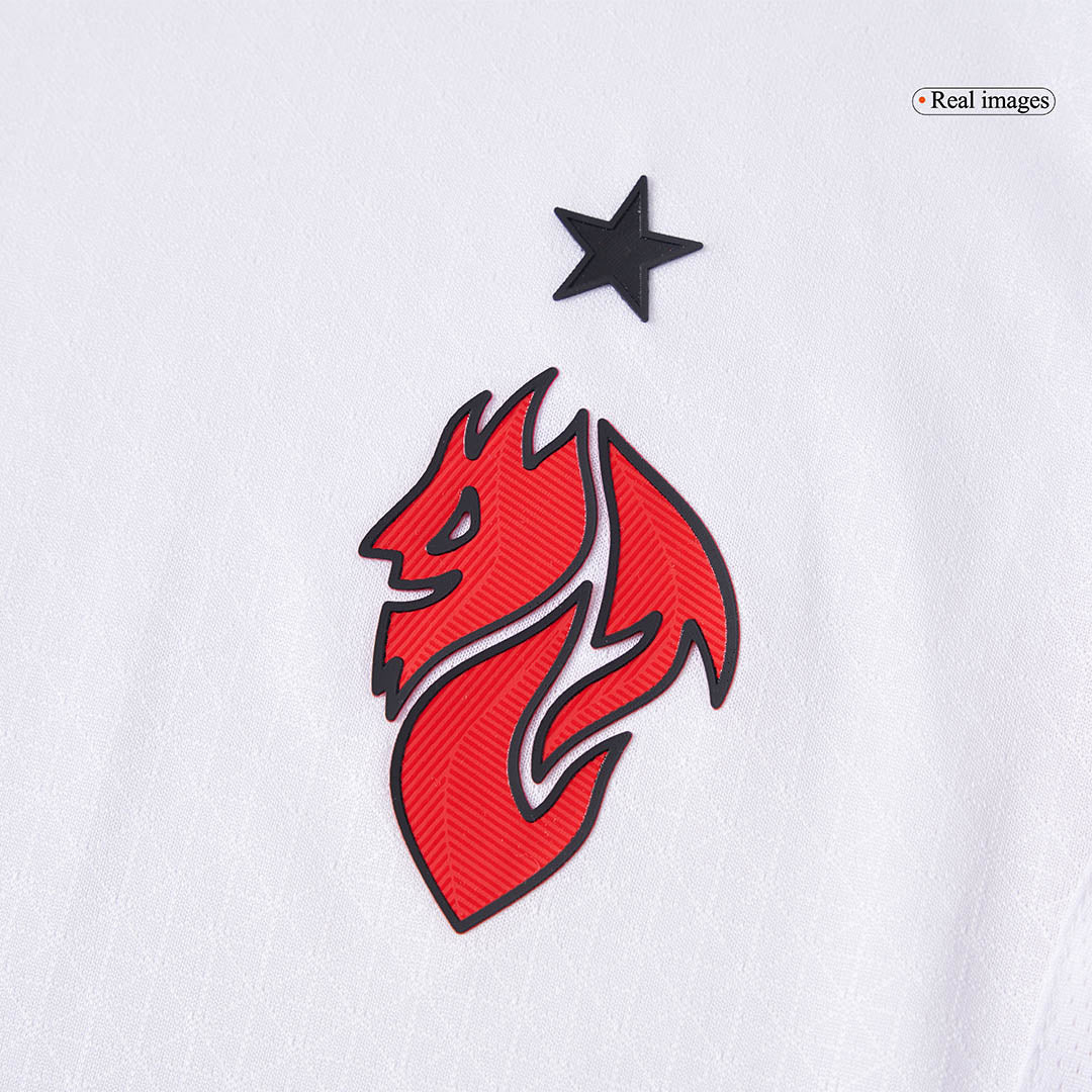 Camiseta de fútbol visitante auténtica del AC Milan 2025/26 blanca