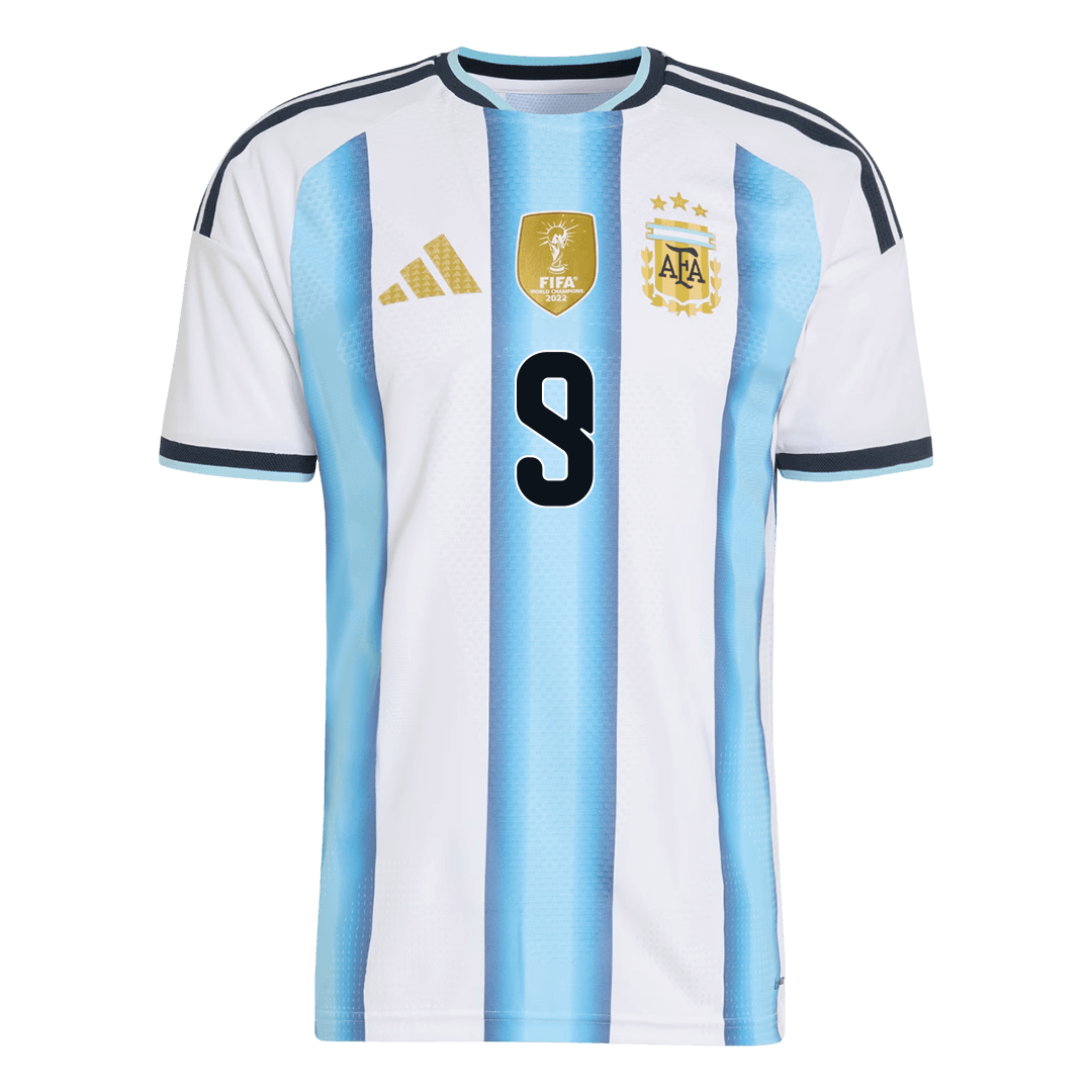 Camiseta de fútbol local auténtica de J.ÁLVAREZ #9 Argentina 2026