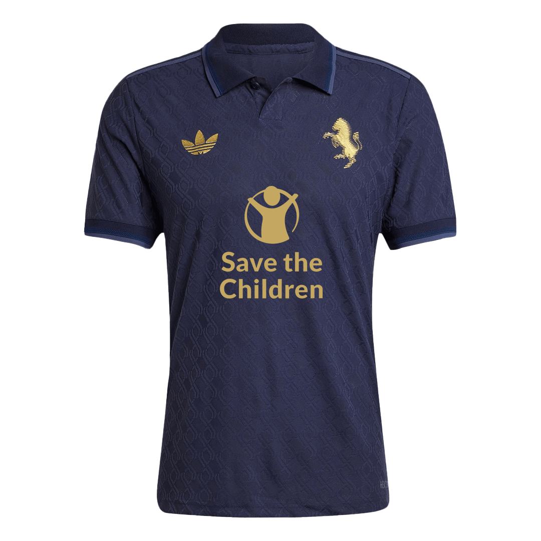 Camiseta de fútbol de visitante de la Juventus n.° 10 de YILDIZ 2024/25 - Patrocinador de Save The Children