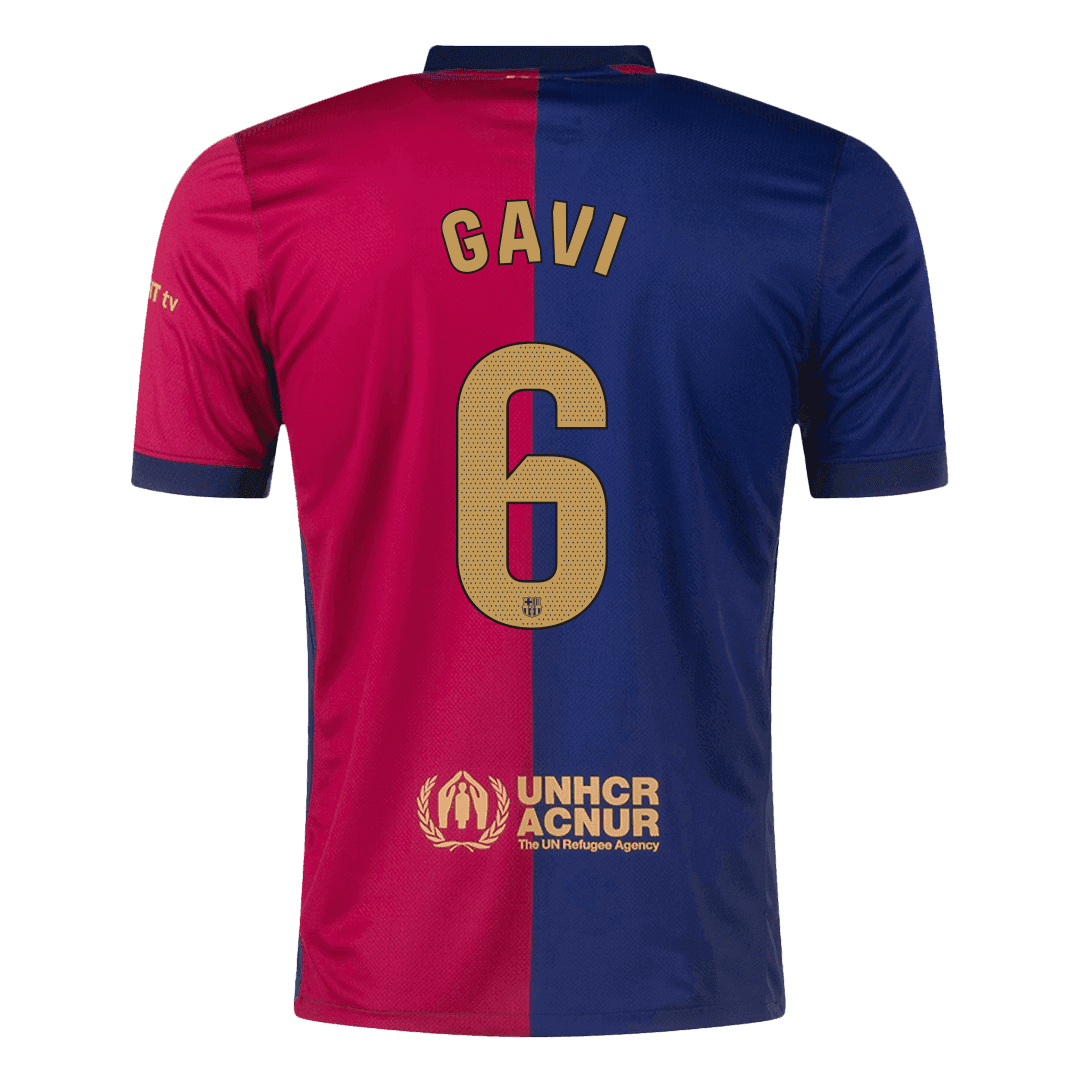 Camiseta de fútbol local del Barcelona GAVI #6 2024/25