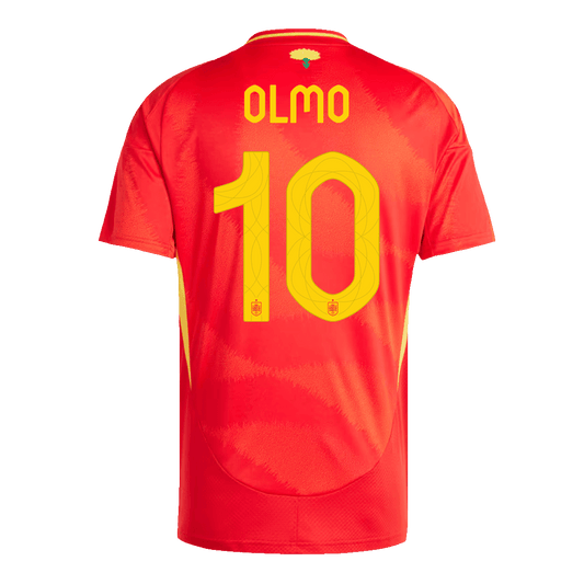 Camiseta de fútbol local de España OLMO #10 para la Eurocopa 2024