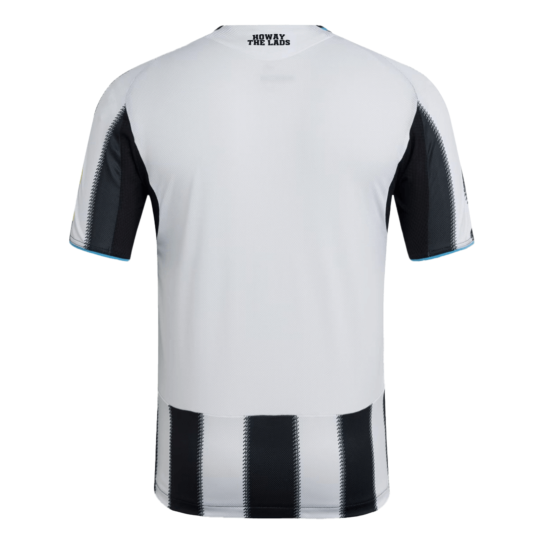 Camiseta de fútbol local auténtica del Newcastle United 2025/26 en blanco y negro