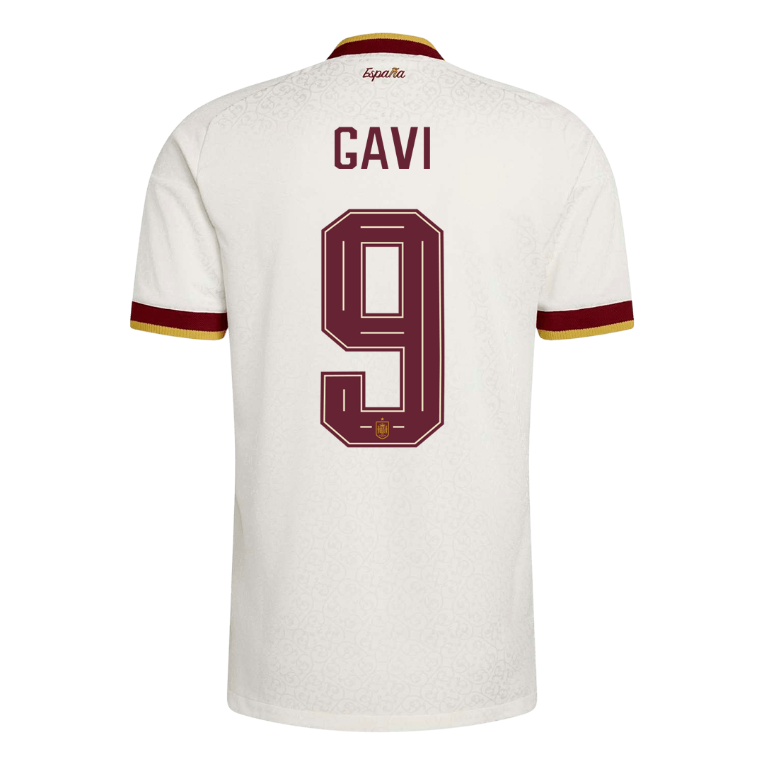 Auténtica camiseta de visitante de la selección española de fútbol GAVI n.º 9, temporada 2026