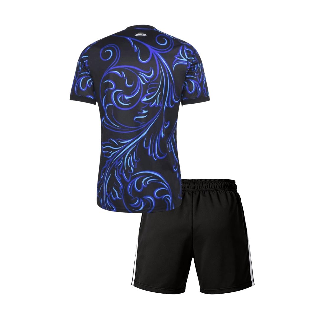 Equipación infantil de visitante de Argentina (camiseta + pantalón corto) para el Mundial 2026