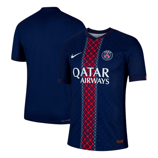 Camiseta de fútbol local auténtica del PSG 2025/26 azul marino