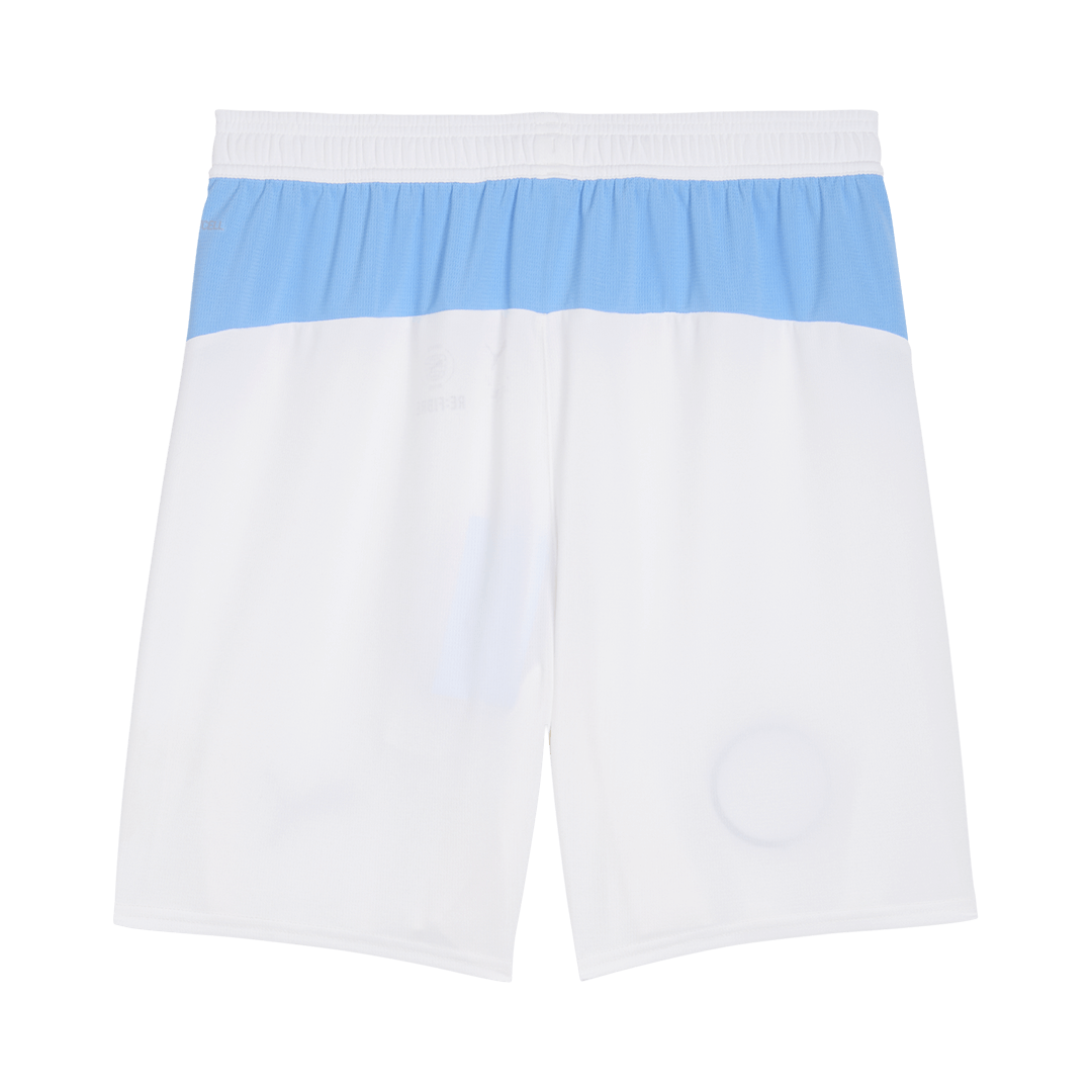 Pantalón corto de fútbol local del Manchester City 25/26 blanco