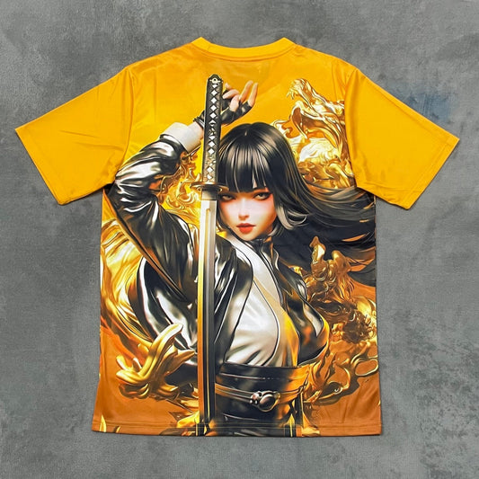 Camiseta talla 25/26 Anime japonés Amarillo especial