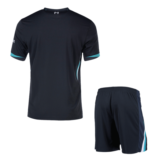 Kit de visitante del Liverpool (camiseta y pantalones cortos)