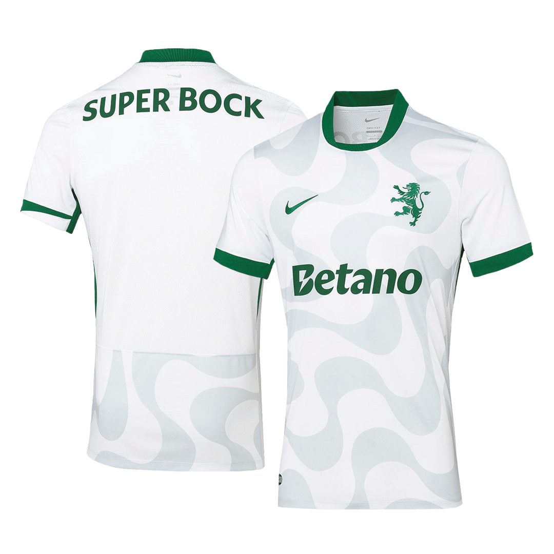 Camiseta de fútbol alternativa del Sporting CP 25/26 blanca
