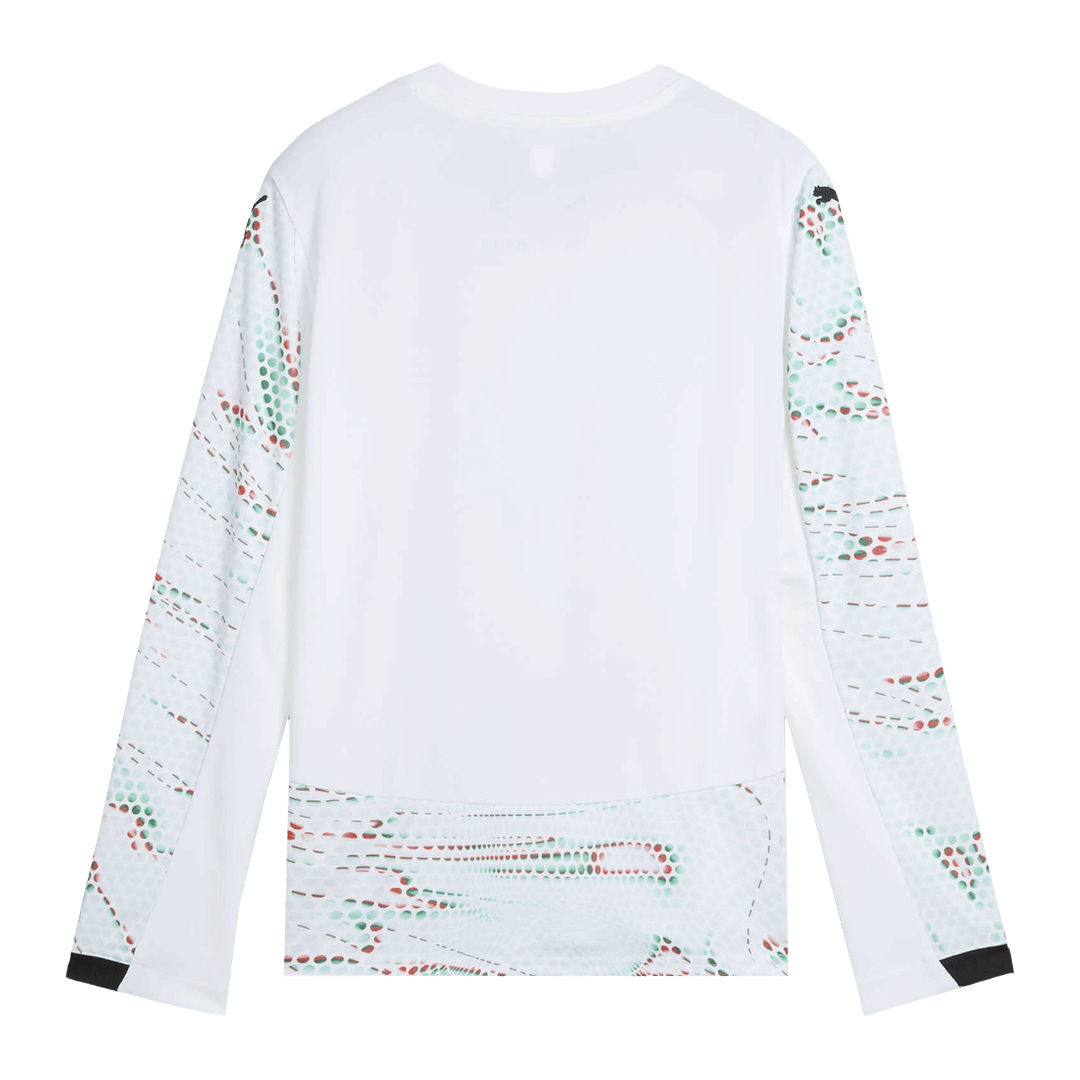 Camiseta de fútbol de manga larga de visitante de Portugal 2025, blanca