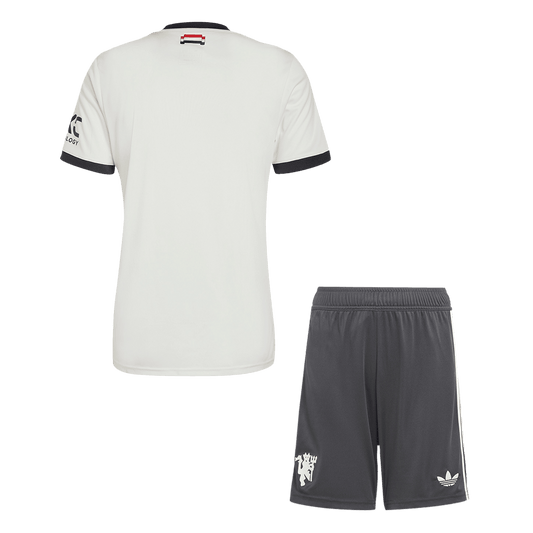 Kit de fútbol visitante del Manchester United para hombre (camiseta y pantalón corto)