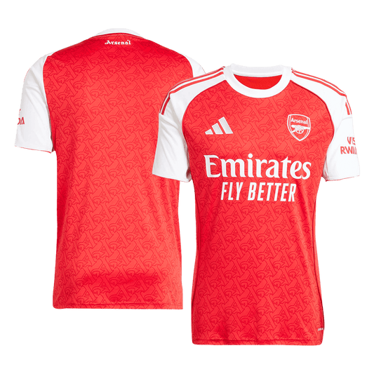 Camiseta de fútbol local del Arsenal 2025/26 roja
