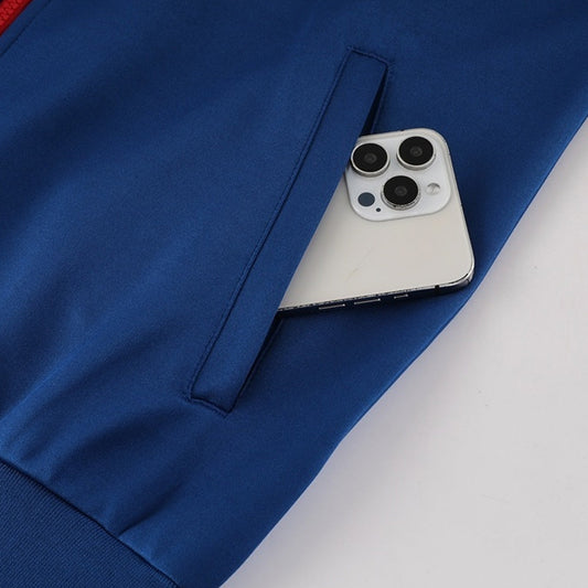 Chaqueta de entrenamiento del PSG 25/26 (Chaqueta + Pantalón) Azul Marino y Rojo