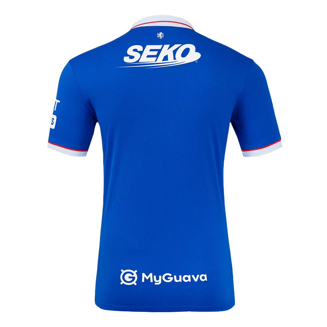 Camiseta de fútbol local del Glasgow Rangers 2025/26 azul