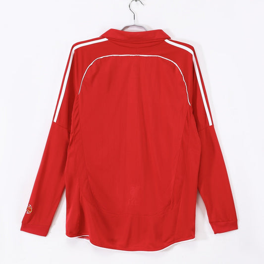 Camiseta retro de manga larga de local del Liverpool 2006-2007