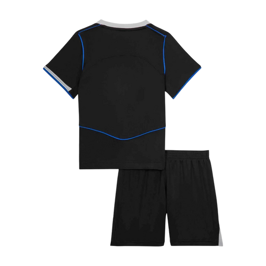 Kit de fútbol visitante del Chelsea para niños (camiseta y pantalón corto) 2025/26