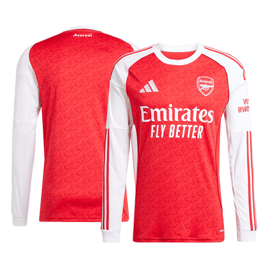 Camiseta de fútbol de manga larga del Arsenal 2025/26, roja