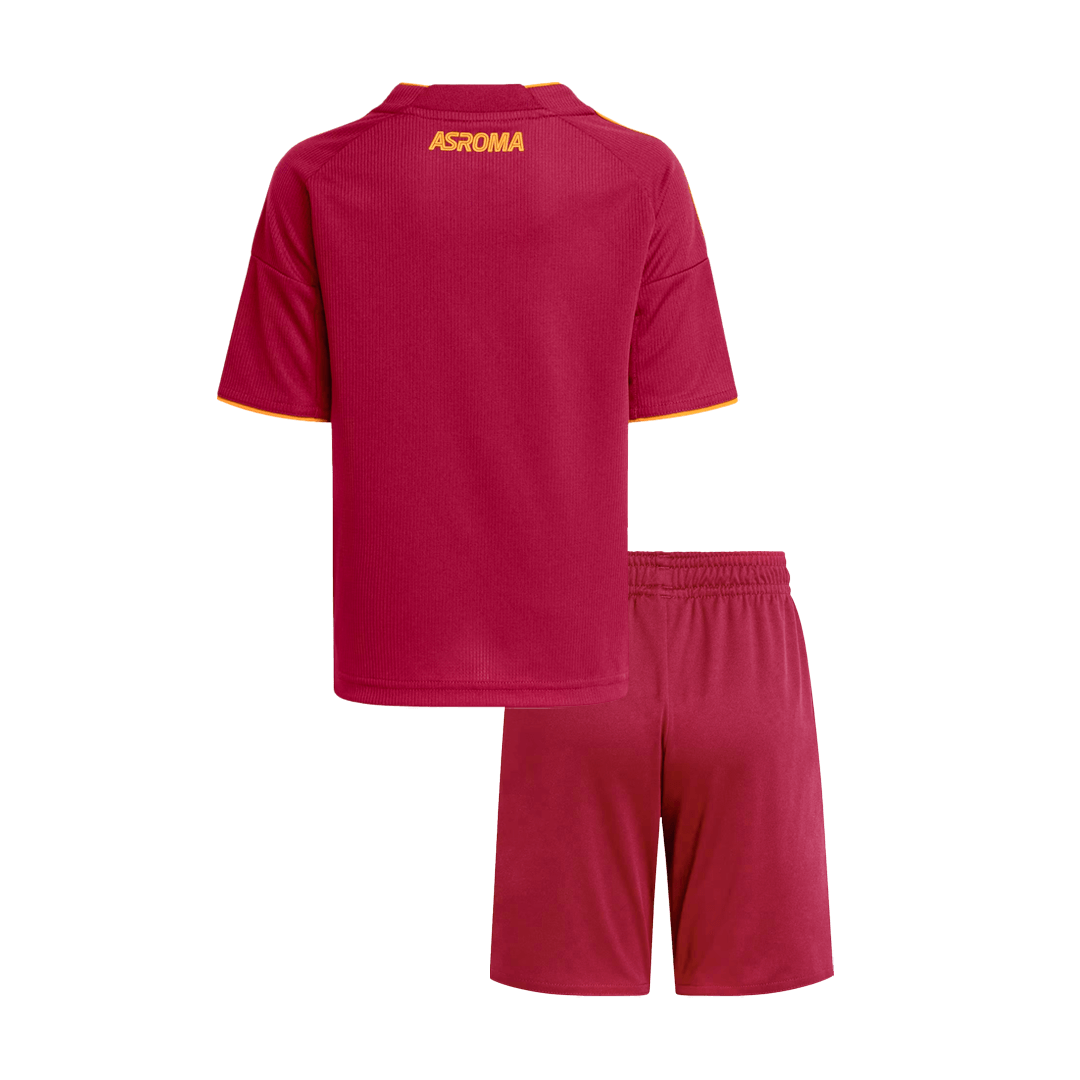 Kit de fútbol local de la Roma para niños (Kit y pantalón corto) 2025/26