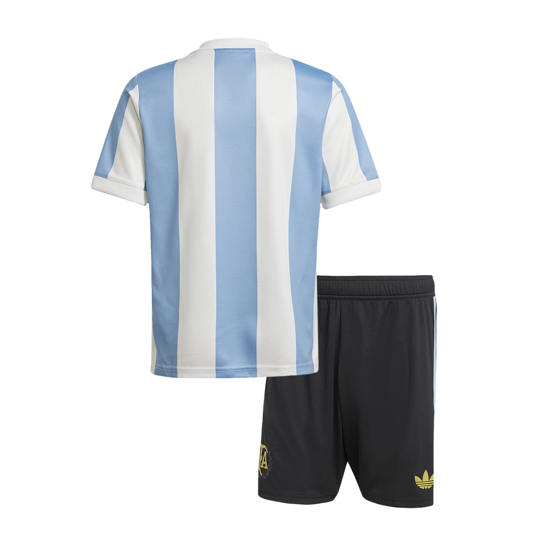 Kit de camiseta de fútbol de Argentina para niños (camiseta y pantalón corto) 2024 - 50.º aniversario
