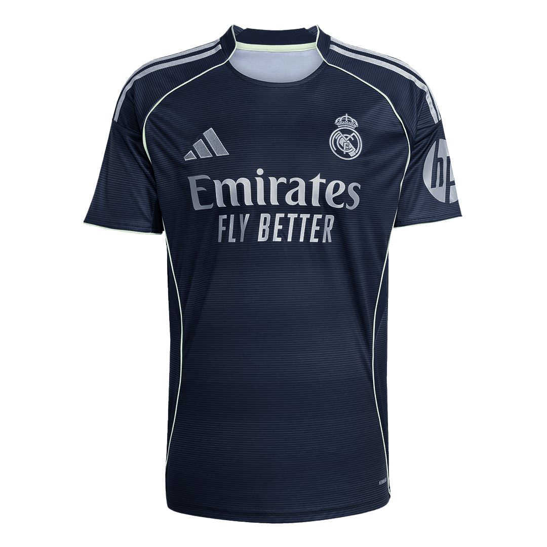 Camiseta de fútbol visitante del Real Madrid BELLINGHAM #5 2025/26