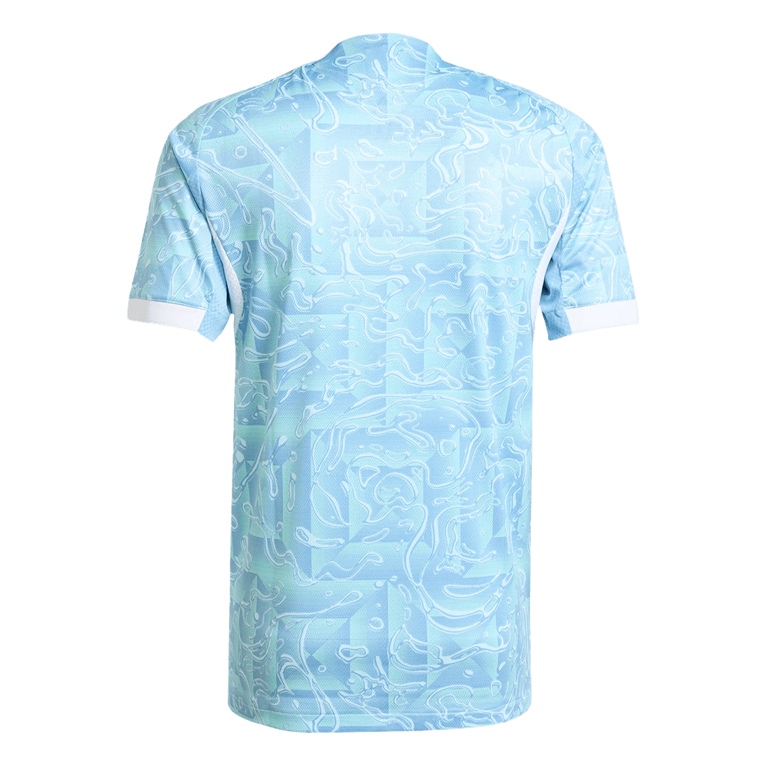 Camiseta de fútbol auténtica de visitante de la Juventus 2025/26 azul