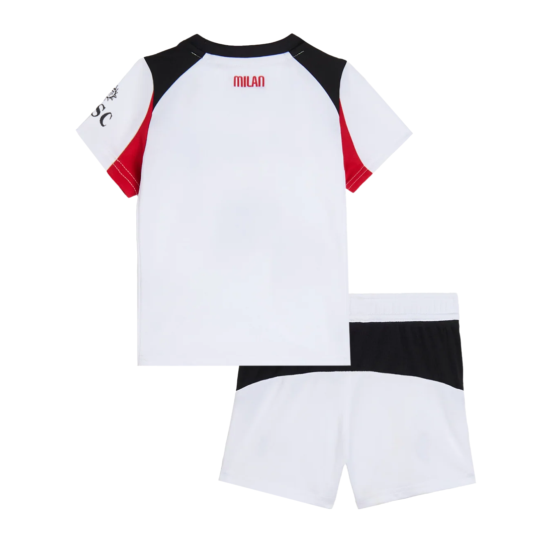 Kit de fútbol visitante del AC Milan para niños (Kit y pantalón corto) 2025/26
