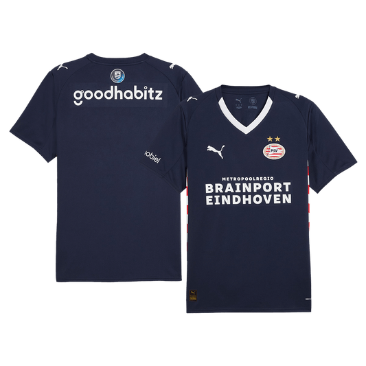 Camiseta Futbol PSV Eindhoven Segunda Equipación 25/26 Azul Marino