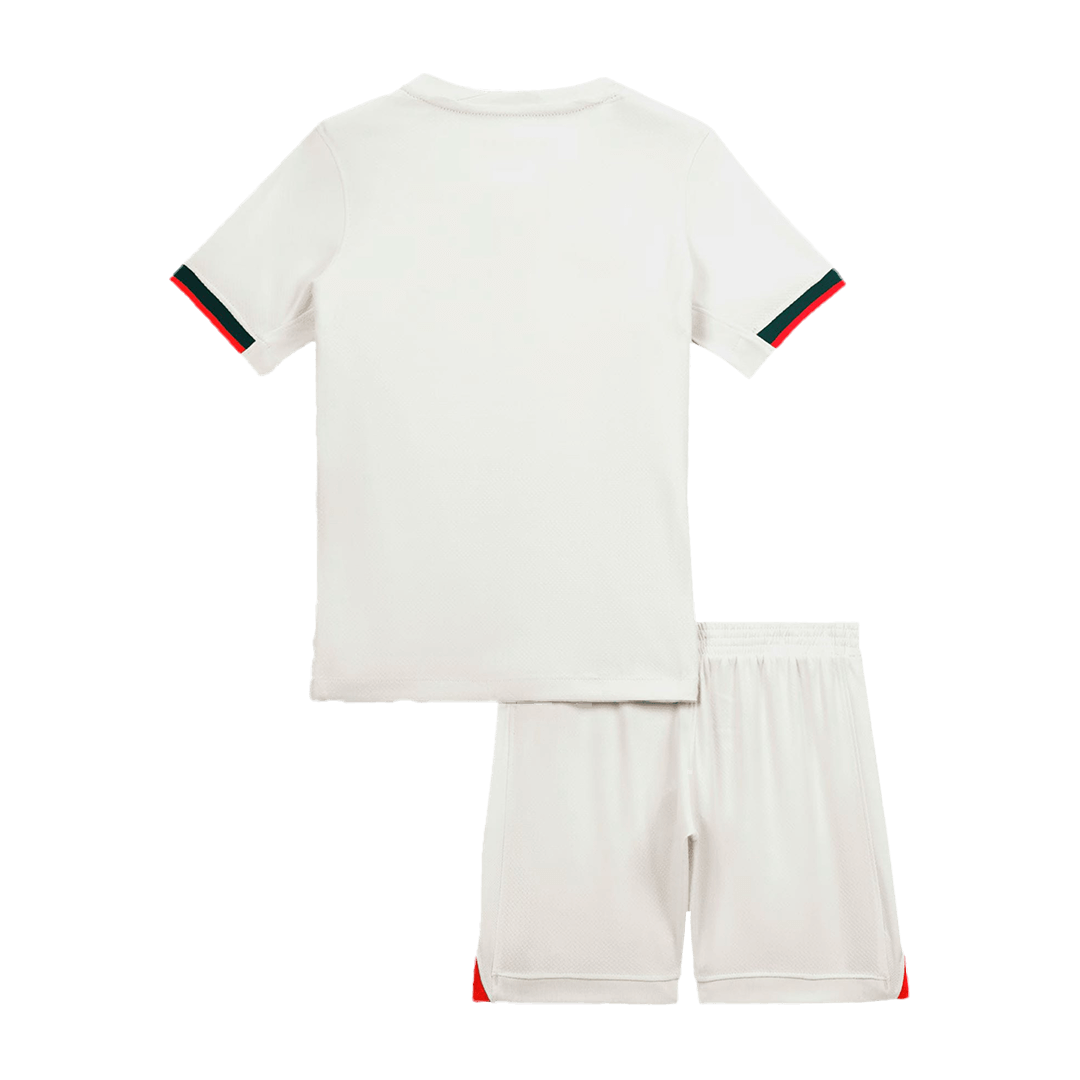 Kit de fútbol visitante del Chelsea para niño (camiseta y pantalón corto) 2025/26, color blanco