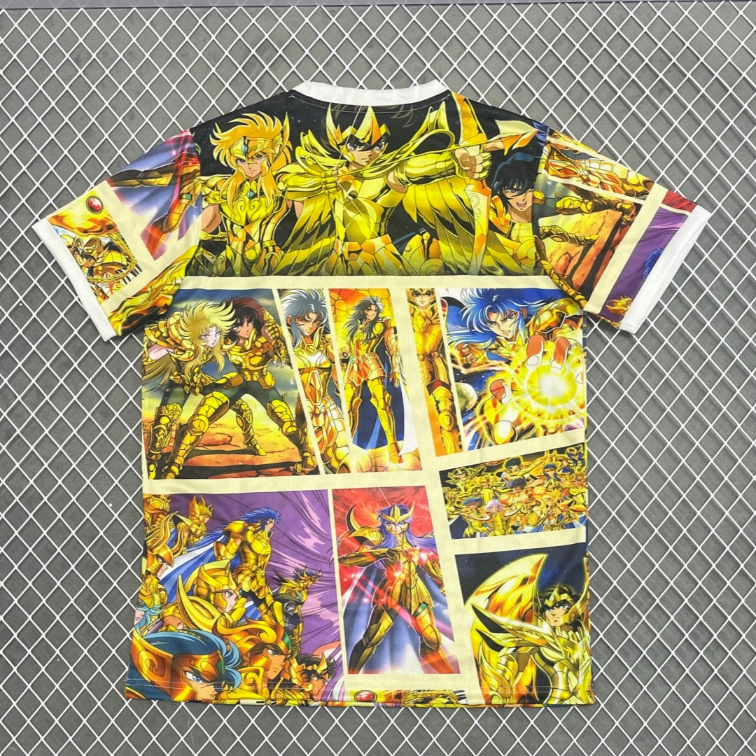 Camiseta amarilla Q especial de anime japonés 25/26