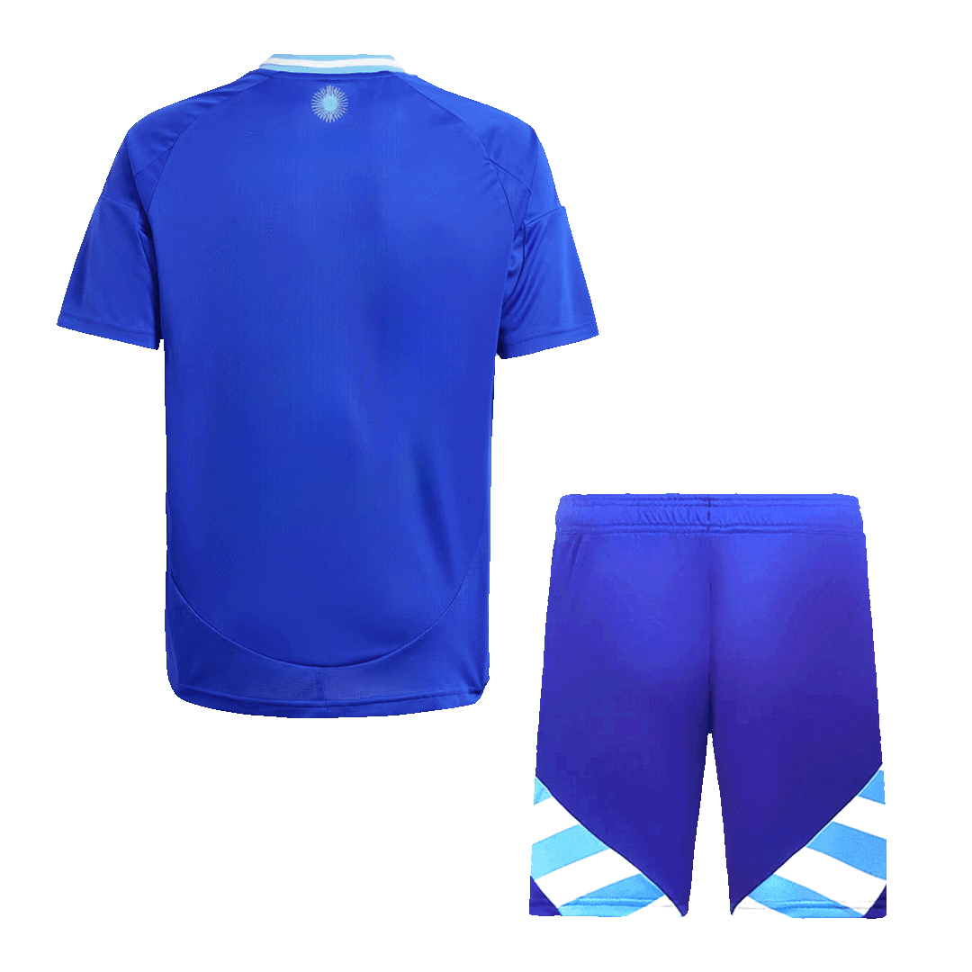 Kit de fútbol visitante de Argentina para niños (Kit y pantalón corto) 2024