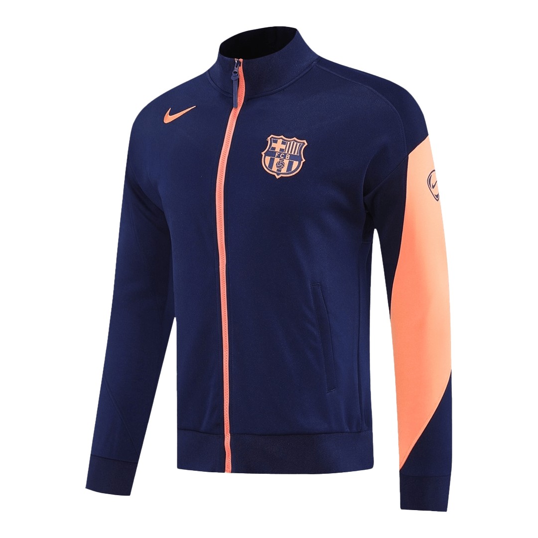 Chaqueta de entrenamiento del Barcelona 25/26 azul marino y naranja