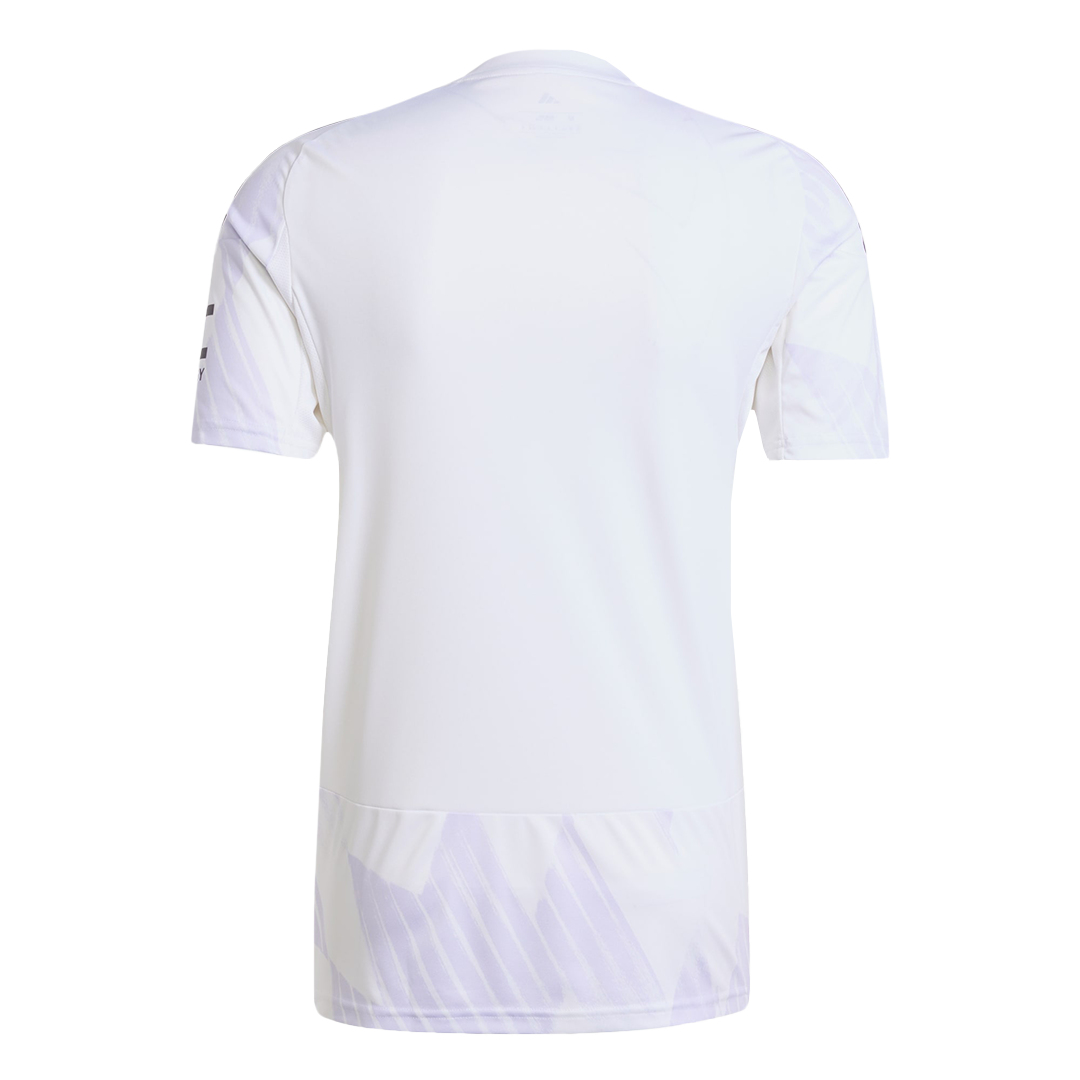 Camiseta de fútbol visitante del Manchester United 2025/26 blanca