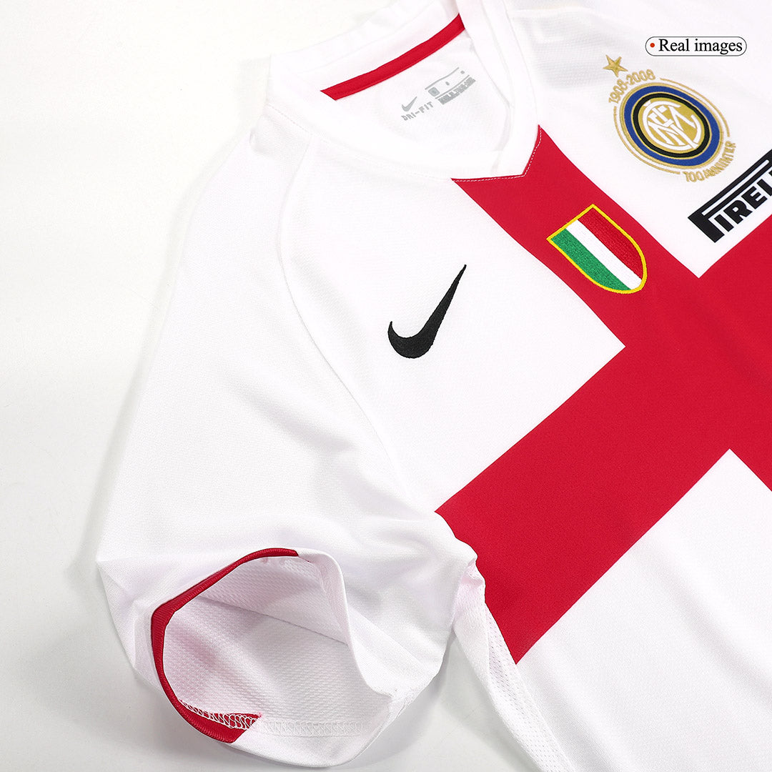 Camiseta retro de fútbol visitante del Inter de Milán 2007/08