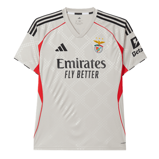 Camiseta de fútbol visitante del Benfica 2025/26 beige