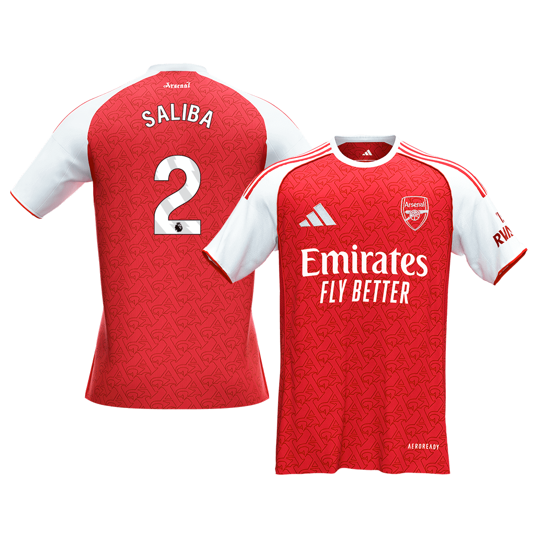 Camiseta de fútbol SALIBA #2 Arsenal 1ª equipación 2025/26